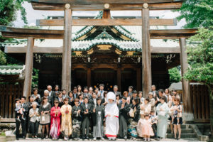 持ち込み　結婚式場 集合写真 牛嶋神社