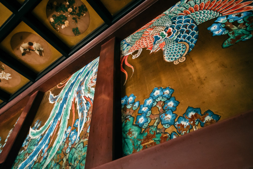 赤坂氷川神社　鳳凰　壁画