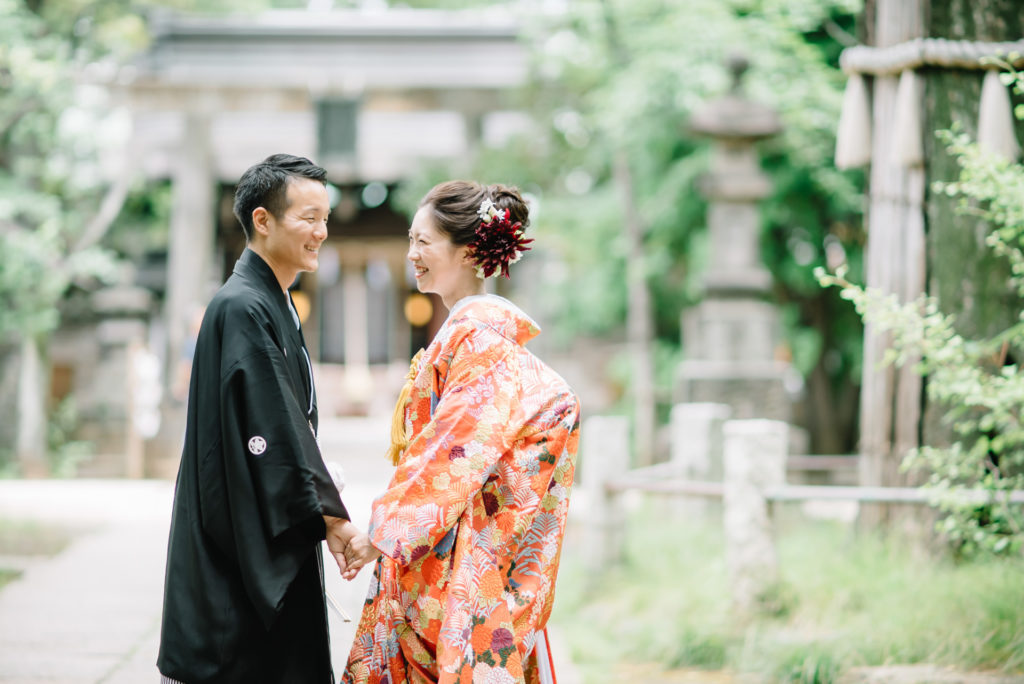赤坂氷川神社　結婚式　写真撮影