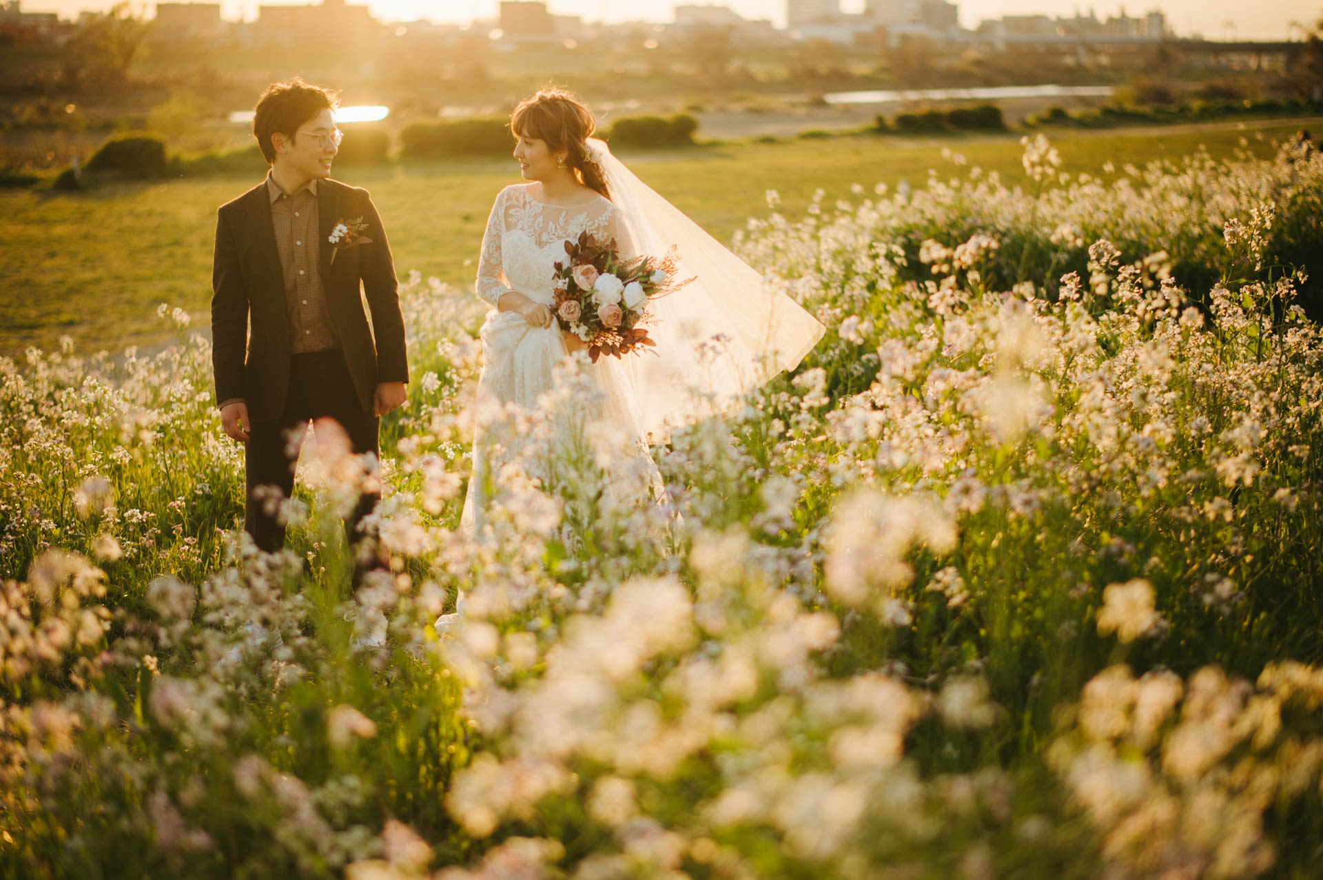 結婚式　前撮り　ドレス