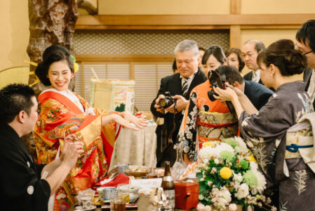 和装 披露宴 結婚式 カメラマン