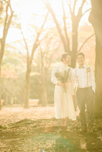 エンゲージメントフォト 秋 東京 代々木公園