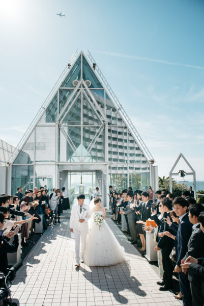 シェラトングランデ東京ベイ　結婚式　フラワーシャワー