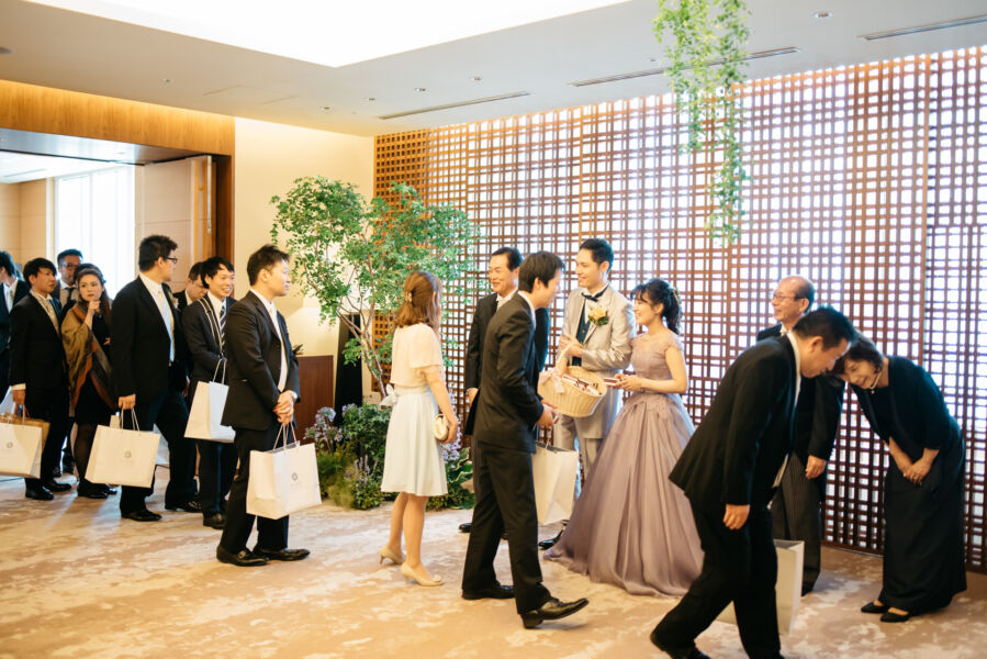 ハイアットリージェンシー東京　結婚式　当日の写真